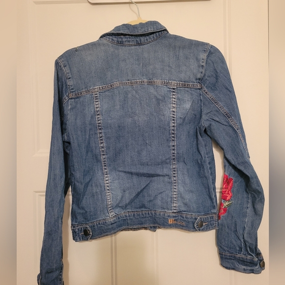 KUT From The Kloth Jean Jacket with Rose Embroidery - Picture 5 of 5